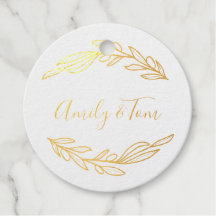 Olive Branch Kranz personalisierte Textfolie Foil