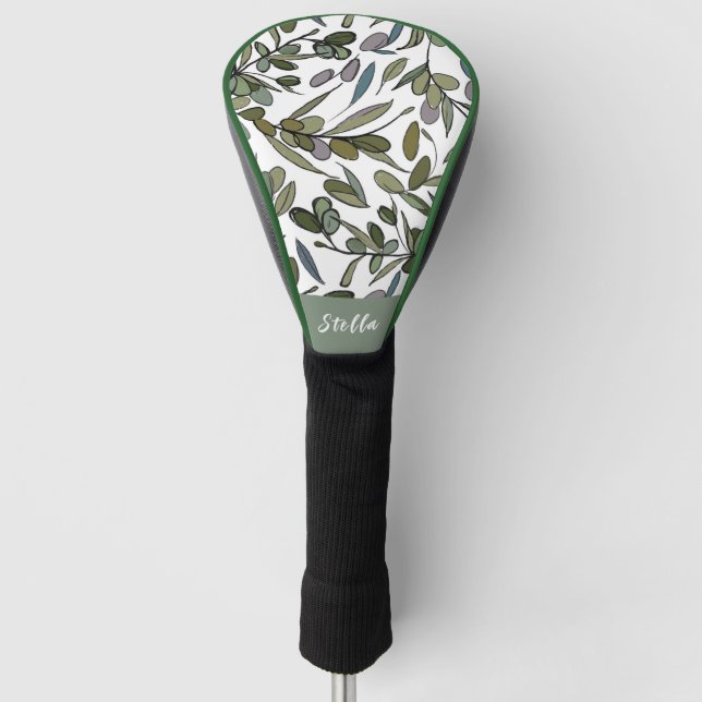 Olive Branch Ladys Golf Head Cover Headcover (Vorderseite)