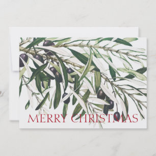 OLIVE BRANCH MERRY CHRISTMAS GREETCARD KARTE