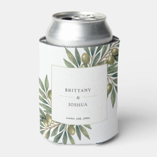Olive Branch Moderne mediterrane Hochzeit Dosenkühler