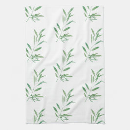 Olive Branch Muster Geschirrtuch