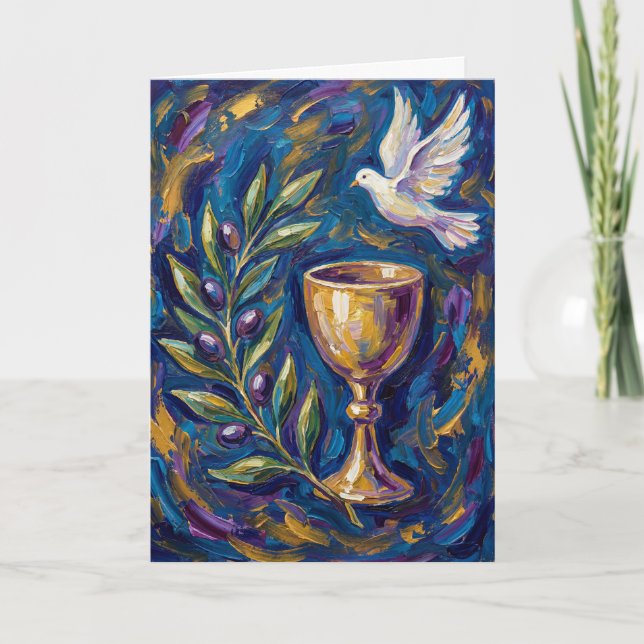 Olive Branch of Peace Easter Card Karte (Vorderseite)