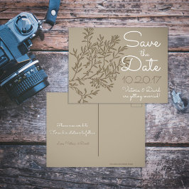 Olive Branch Save the Date Ankündigungspostkarte