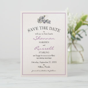 Olive Branch Wedding Save the Date Card Einladung