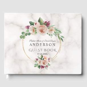 Olive Branches Wreath Wedding Gästebuch