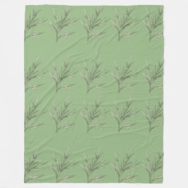 Olive Breeze Fleecedecke