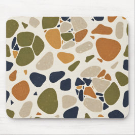 Olive Clay Terrazzo Mousepad