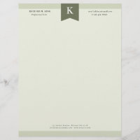 Olive EleganBold Monogram Contact Info