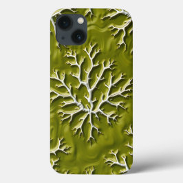 Olive Embossed Branch iPhone Case Style