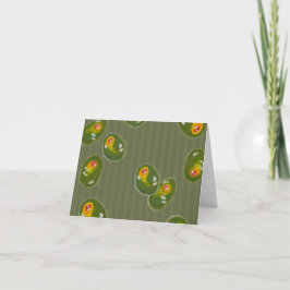 Olive Everywhere - Leere Karte für jeden Anlass