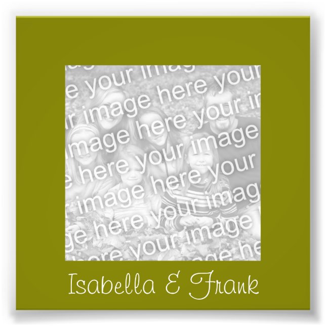 Olive Frame Photo (Devant)