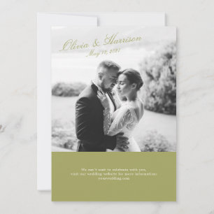 Olive Garden Foto-Hochzeitseinladung Einladung