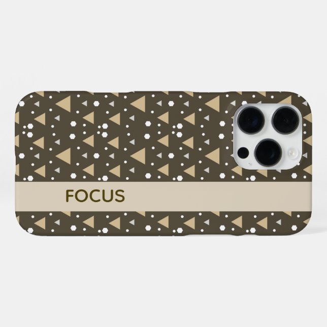 Olive Geometry Luxe iPhone 16 Pro Max Hülle (Rückseite (Horizontal))