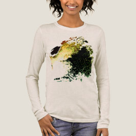 Olive Gold Tan Airbrush Paint Splash MCM Look Tri-Blend Shirt