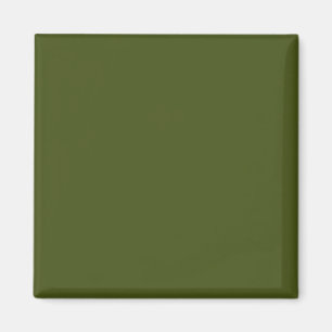 Olive Green Background Deco zum Anpassen Magnet