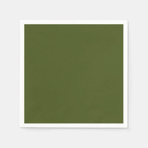 Olive Green Background Deco zum Anpassen Serviette