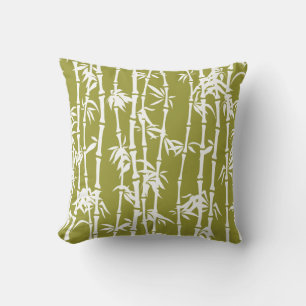 Olive-Green-Bambusbrauch Kissen