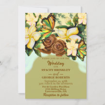 Olive Green Boho-Wildblume-Botanisch-floral