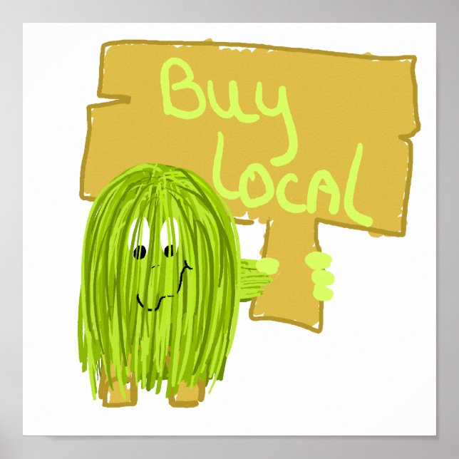 Ölive Green Buy Local Poster (Vorne)