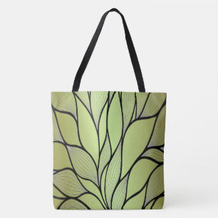 Olive Green Creative Verlass Pattern Tasche