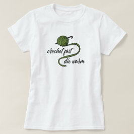 Olive Green Crochet Schnell, Die Warmer T - Shirt
