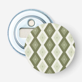 Olive Green Diamant Muster Flaschenöffner