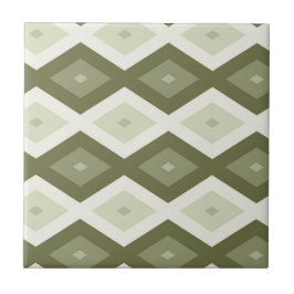Olive Green Diamant Muster Fliese