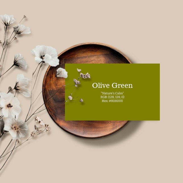 Olive Green | "Die Ruhe der Natur" Visitenkarte (Von Creator hochgeladen)