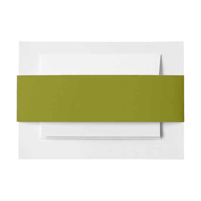 Olive Green Einladungsbanderole (Vorderseite Beispiel)