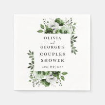 Olive Green Elegant Country Blumenpaare Dusche