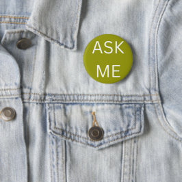 Olive Green Frag Me Button Business & Volunteers