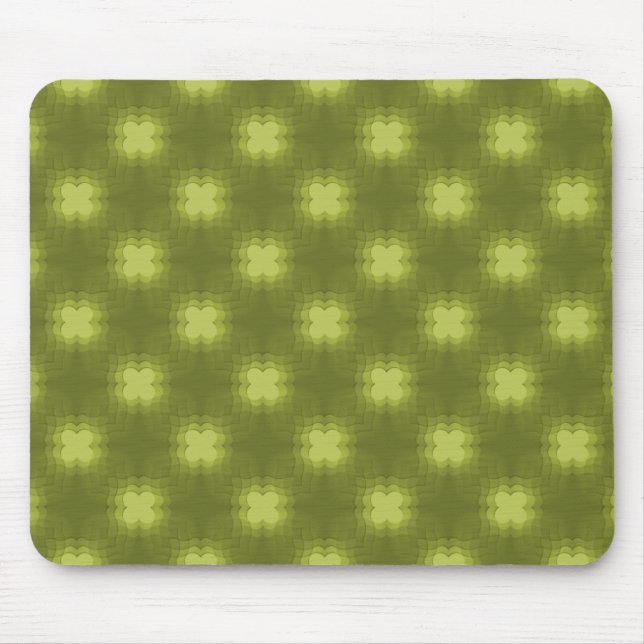 Olive Green Funky Flair Mousepad (Vorne)