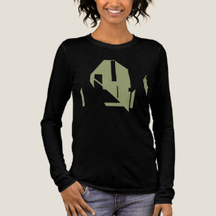 Olive Green Geometrie Formen Abstraktes Kunstdesig Tri-Blend Shirt