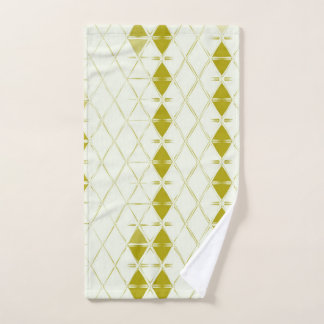 Olive Green Géométrique Mi-Siècle Moderne Impressi