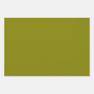 Olive Green Geschenkpapier Set
