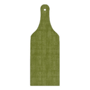 Olive Green Gingham CUTTING BOARD PADDLE Schneidebrett