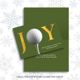 Olive Green Golf Joy & Peace Falten Weihnachten