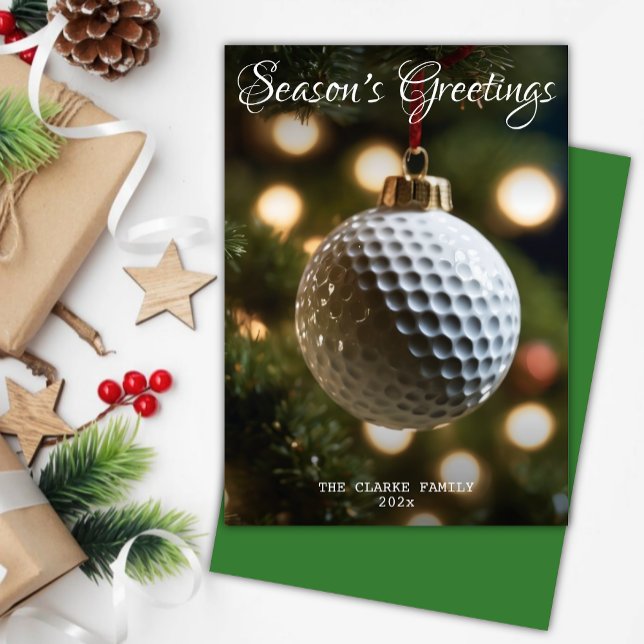 Olive Green Golf Season's Grüße Weihnachten (Von Creator hochgeladen)