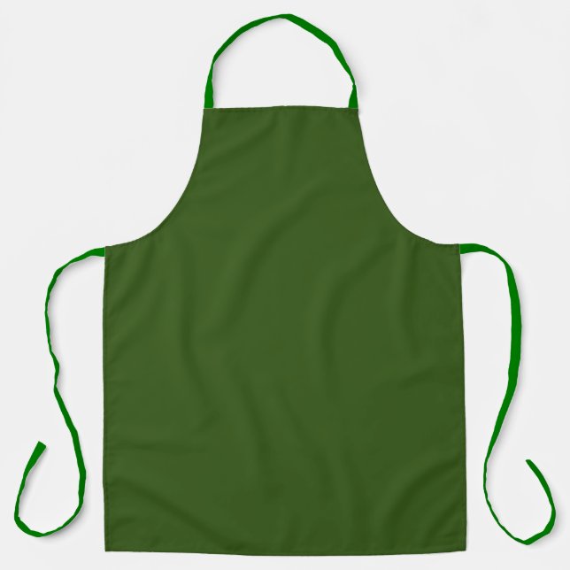 Olive Green Kitchen Koch Schürze (Vorderseite)