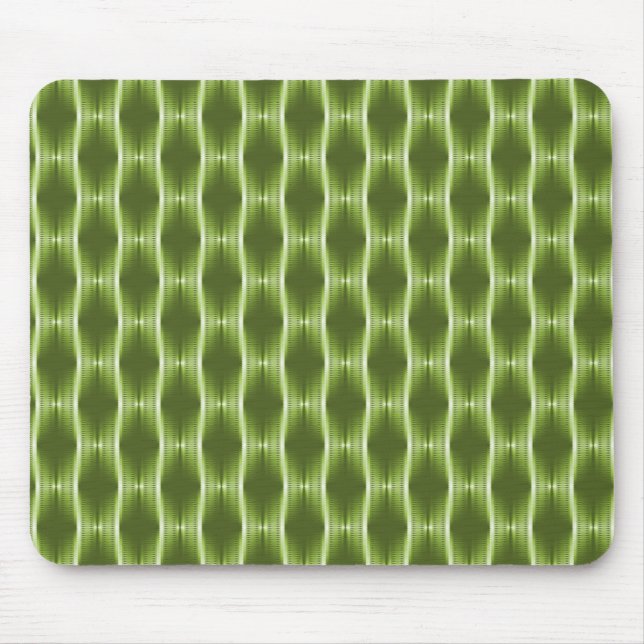 Olive Green Metallic Ribbons Mousepad (Vorne)