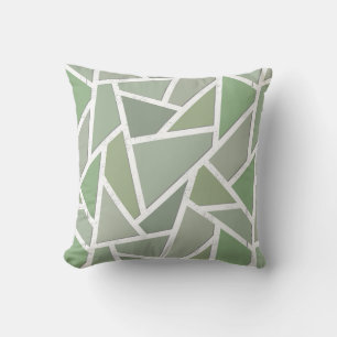 Olive-Green-Mosaik Kissen