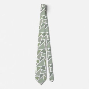Olive-Green-Mosaik Krawatte