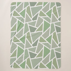 Olive-Green-Mosaik Sherpadecke