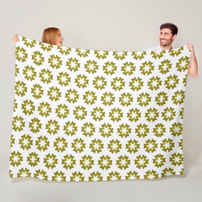 Olive Green Pattern Fleecedecke (Beispiel)