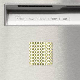 Olive Green Pattern Magnet