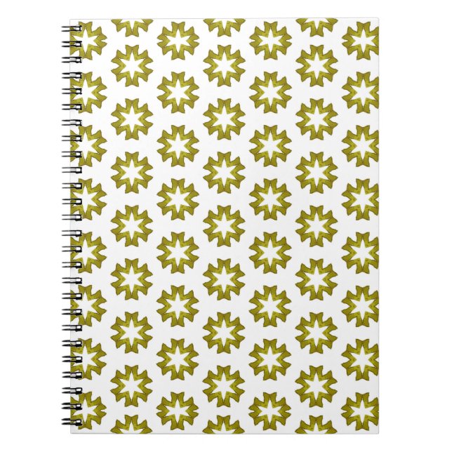 Olive Green Pattern Notizblock (Vorderseite)