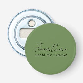 Olive Green Personalisiert Man of Ehre Flaschenöffner