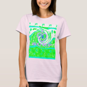 Olive Green Polka Dot Radial Muster Art Print T-Shirt