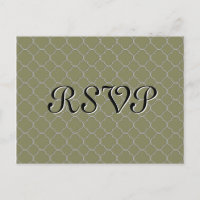 Olive Green Quatrefoil UAWG