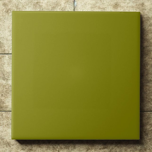 Olive Green Rich Earthy Modern Accent Fliese (Von Creator hochgeladen)